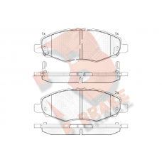 RB1867 R BRAKE Комплект гальмівних колодок дисковий гальм