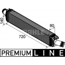CI 169 000P MAHLE Интеркулер