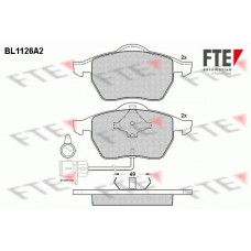 BL1126A2 FTE КомплеК т гальмівних колодок, дискове гальмо