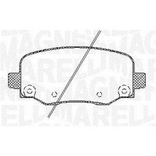 363916060805 MAGNETI MARELLI КомплеК т гальмівних колодок, дискове гальмо