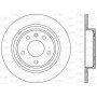 BDR2538.10 OPEN PARTS Гальмівний диск