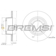 CD6246S BREMSI Гальмівний диск