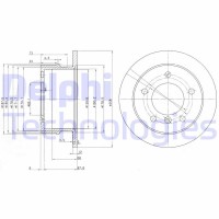 BG3235 DELPHI Гальмівний диск