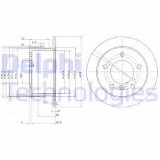 BG3235 DELPHI Гальмівний диск