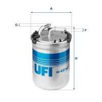 24.437.00 UFI Паливний фільтр