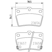 8DB 355 027-821 HELLA PAGID Комплект гальмівних колодок дисковий гальм