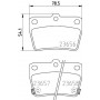 8DB 355 027-821 HELLA PAGID Комплект гальмівних колодок дисковий гальм
