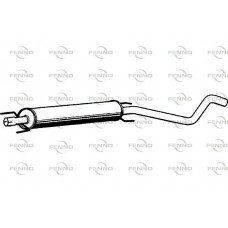 P4574 FENNO Середній глушник вихлопних газів