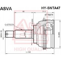 HY-SNTA47 ASVA Шарнирный комплект, Привідний вал