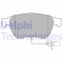 LP3667 DELPHI Комплект гальмівних колодок дисковий гальм