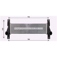 Интеркулер AVA QUALITY COOLING FD4655