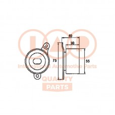 127-06016 IAP QUALITY PARTS Натяжний ролик ремінь ГРМ