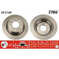 DF2768 TRW Гальмівний диск