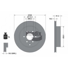BDS2111 BENDIX Braking Гальмівний диск