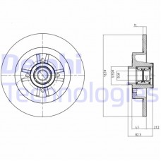 BG9030RSC DELPHI Гальмівний диск