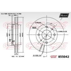 855042 MAXTECH Гальмівний диск