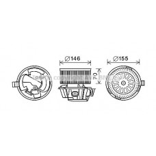 DN8384 AVA QUALITY COOLING Вентилятор салону