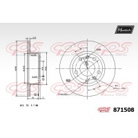 871508 MAXTECH Гальмівний диск