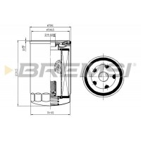 FL0284 BREMSI Масляний фільтр