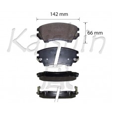 FK10206 KAISHIN Комплект гальмівних колодок дисковий гальм