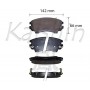 FK10206 KAISHIN Комплект гальмівних колодок дисковий гальм