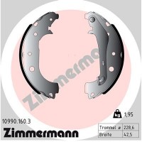 10990.160.3 ZIMMERMANN Комплект гальмівних колодок