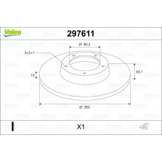 297611 VALEO Гальмівний диск