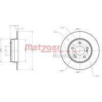 6110039 METZGER Гальмівний диск