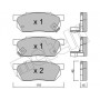 22-0247-1 METELLI Комплект гальмівних колодок дисковий гальм