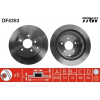 DF4353 TRW Гальмівний диск