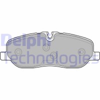 LP1935 DELPHI Комплект гальмівних колодок дисковий гальм