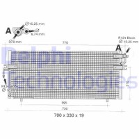 TSP0225350 DELPHI Конденсатор кондиціонера