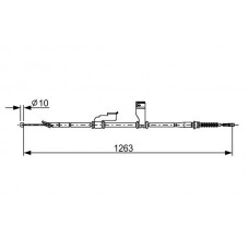 1 987 482 617 BOSCH Тросик, cтояночный тормоз