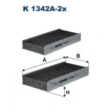K 1342A-2x FILTRON Фільтр повітря у внутрішньому просторі