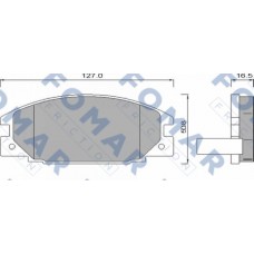 FO 486681 FOMAR Friction Комплект гальмівних колодок дисковий гальм