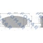 FO 486681 FOMAR Friction Комплект гальмівних колодок дисковий гальм