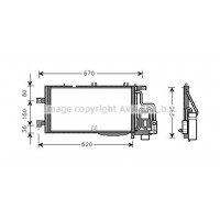 OLA5310D AVA QUALITY COOLING Конденсатор кондиціонера