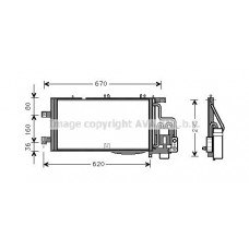 OLA5310D AVA QUALITY COOLING Конденсатор кондиціонера