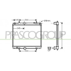CI942R001 PRASCO Радіатор охолодження двигуна