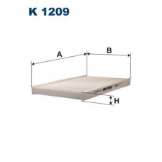 K 1209 FILTRON Фільтр повітря у внутрішньому просторі
