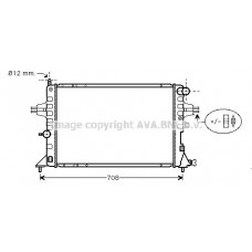 OLA2293 AVA QUALITY COOLING Радіатор охолодження двигуна