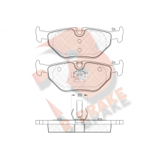 RB1707 R BRAKE Комплект гальмівних колодок дисковий гальм