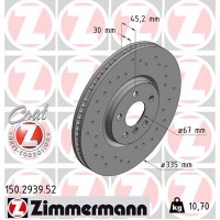 150.2939.52 ZIMMERMANN Гальмівний диск