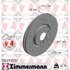 150.2939.52 ZIMMERMANN Гальмівний диск