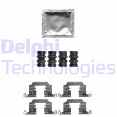 LX0650 DELPHI Комплектуючі колодки дискового гальма
