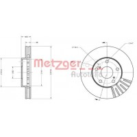 6110624 METZGER Гальмівний диск