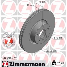 150.2949.20 ZIMMERMANN Гальмівний диск