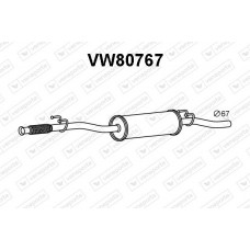 VW80767 VENEPORTE Середній глушник вихлопних газів
