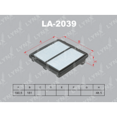 LA-2039V LYNXauto Повітряний фільтр