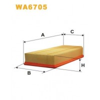 WA6705 WIX FILTERS Повітряний фільтр